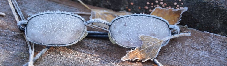Weather conditions - frozen glasses