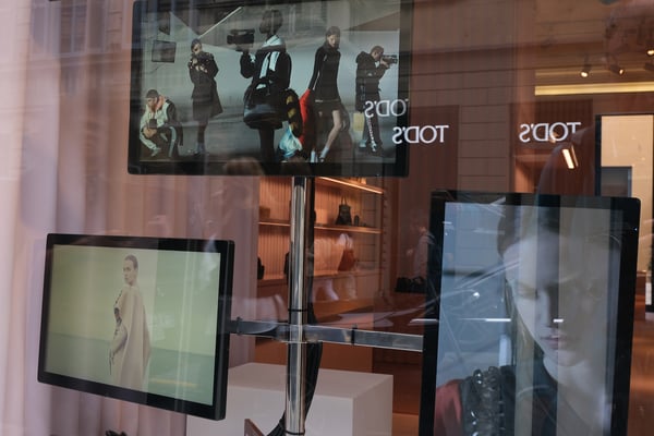 Window store digital signage